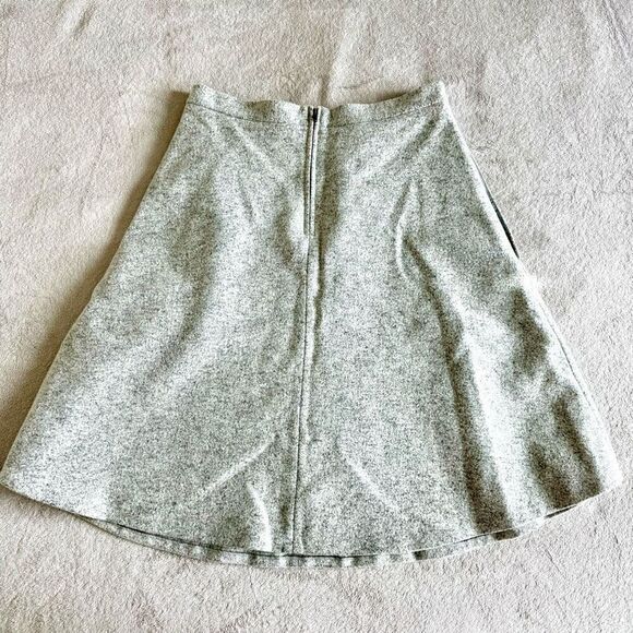 NWOT Theory Heather Grey Wool Mini Skirt - Picture 5 of 11